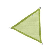 Voile d'ombrage triangulaire 360 x 360 x 360 cm coloris vert lime Nesling