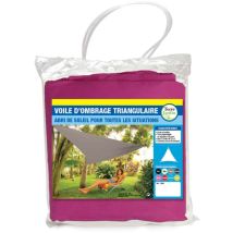Voile d'ombrage triangulaire - 5 mètres - Rose
