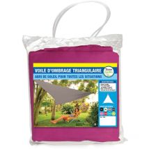 Voile d'ombrage triangulaire - 3.6 mètres - Rose