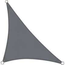 Roleader - Voile D'Ombrage Triangulaire 5x5x7m Imperméable Toile Ombrage Uv Protection Pour Patio Jardin, Terrasse,extérieur, Balcon,couleur Gris