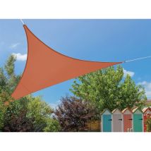 Jardiline - Voile d'ombrage triangulaire Flex 3,60 x 3,60 x 3,60 m - Camel
