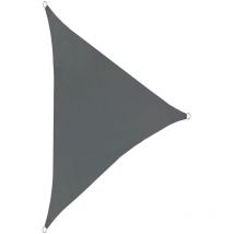 Svita - Voile d'ombrage triangulaire étanche 160g/m² UV50+ protection solaire gris foncé 5x5x7,1m