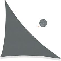 Jn.songs - Voile d'Ombrage Triangulaire Gris Toile Ombrage pes Résistant à l'Eau Protection 95% uv pour Jardin Jardin Patio Balcon Terrasse