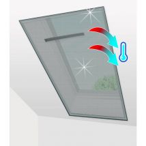 Confortex - Voile Moustiquaire Fenêtre de Toit 150x180 cm reflecteur de chaleur (lot de 2 pc)