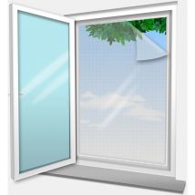 Voile Moustiquaire pour fenêtre 130x150 cm Blanc (lot de 3 pc)