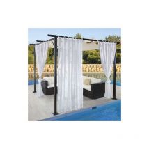 Led Leds - Voile rideau pour gazebo 150x280 cm en polyester avec passants de ceinture pli infe'rieur fabrique' en Italie adapte' aux gazebos et