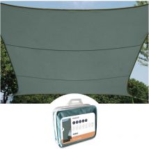 Voile solaire - rectangulaire - 2 x 3 m - couleur : gris vert GSS4320GG RI17321