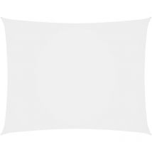 Voile toile d'ombrage parasol tissu oxford rectangulaire 2 x 3 m blanc