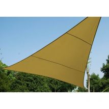 Salone - Toile à voile triangle mt.5x5x5 en polyester beige housse de parasol gazebo - Salon