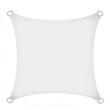 Voile d'ombrage en polyéthylène blanc / 3x3m (carré)