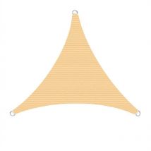 Estexo - Voile d'ombrage en polyéthylène beige / 5x5x5m (triangle)