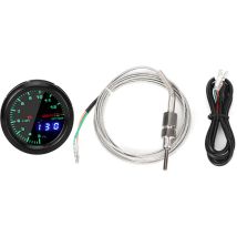 Jeffergarden - Voiture 2in température d'échappement egt jauge compteur pointeur affichage led numérique Kit de compteur universel
