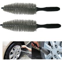 Voiture Brosse Nettoyage Puor Jantes Brosses Jantes de Voiture Brosses Nettoyage Roue de Voiture Set Pneu de VéLos avec Nettoyage Brosse a Jante