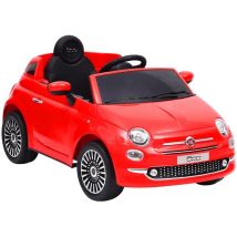 Voiture électrique pour enfants Fiat 500 Rouge Vidaxl