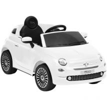 Design In - Voiture électrique pour enfants Fiat 500 Blanc CFW36653
