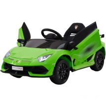 Mediawave Store - Voiture électrique pour enfants LT971 Lamborghini svj small avec télécommande Couleur: Vert