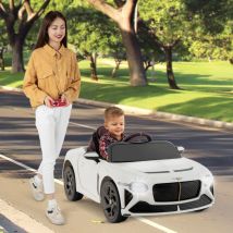 Voiture Électrique Sous Licence Bentley Bacalar Véhicule pour Enfants Alimenté Par Batterie avec Télécommande Portes en Ciseaux Suspension Lumières