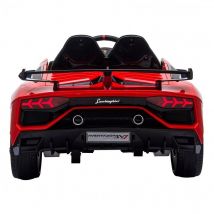 Mediawave Store - Voiture pour enfant LT904 Lamborghini Aventador svj 12V Télécommandée MP3 led Couleur: Rouge