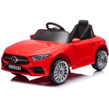 Voiture pour enfants 12 V avec télécommande parentale, Mercedes-Benz CLS 350 sous licence pour enfants, suspension à quatre roues, affichage de la