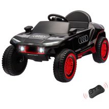 Voiture pour Enfants 12V avec télécommande, autorisée par Audi, Grande Voiture pour Enfants, équipée d'un Moteur 70W, Suspension à Ressorts, lumières