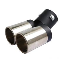 Double tuyau d'échappement de voiture - Modification du silencieux en argent