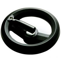 Rs Pro - Volant de manœuvre Pliable 200mm, 20mm ø de montage en Technopolymère renforcé de fibre de verre ( Prix pour 1 )