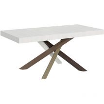 Ausziehbarer Tisch 90x180/284 cm Volantis Weiße Esche Gestell 4/C
