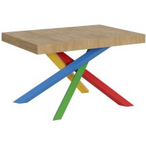 Ausziehbarer Tisch 90x140/244 cm Volantis Quercia Natura Gestell 4/B