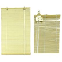 Volet en osier naturel avec tige en bambou cm120xh300x12