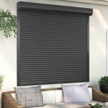 Avimac - Persiana de aluminio gris antracita 160x150 cm