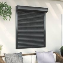 Volet Roulant Enrouleur Pare-Vue Store Occultant Store de Fenêtre Store à Rouleau Imperméable Maison Chambre Bureau Intérieur 100x120 cm