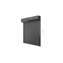 Volet roulant solaire Alu Gris H170 cm x L150 cm