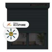 Volet Roulant Solaire Aluminium H220xL120 Anthracite 7016