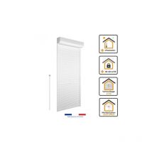 Volet roulant tirage direct pour porte recoupable H220 cm x L100 cm