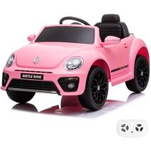 Macchina Volkswagen Beetle per Bambini 12V - 1-4 anni - Rosa