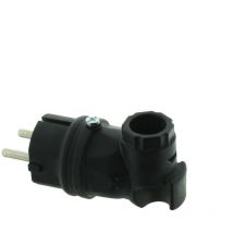 Vollgummi-Winkelstecker, max. 2,5mm², 230V/16A, IP44
