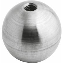 CROSO Vollkugel mit einseitigem Sackgewinde M6, Kugel ø 20 mm,Edelstahl V2A