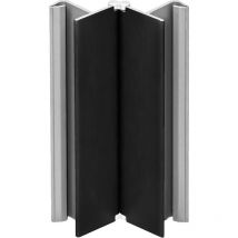Volpato - Eckverbinder Sockelleiste verstellbar - Höhe 150mm - passend zur Sockelblende Flex der Serie S10/20/90, Kunststoff schwarz matt