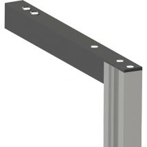 Volpato Wandanbindung oben 295mm passend zum Regalsystem Stili, Aluminium schwarz eloxiert