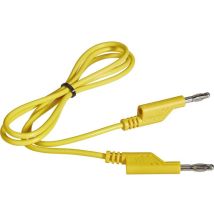 Voltcraft Cavo Di Misura [spina A Banana 4 Mm - Spina A Banana 4 Mm] 1.00 M Giallo