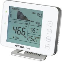 Voltcraft - CO-110 Misuratore di anidride carbonica 0 - 5000 ppm con funzione datalogger Calibrato di fabbrica senza cert