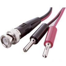 Voltcraft - Cordon de mesure bnc 0.80 m noir, rouge