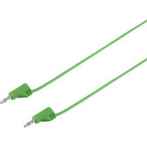 VOLTCRAFT MSB-200 Messleitung Lamellenstecker 2 mm Lamellenstecker 2 mm 0.60 m Grün 1 St.
