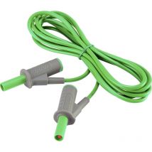 MSB-501 Sicherheits-Messleitung Lamellenstecker 4 mm Lamellenstecker 4 mm 2.00 m Grün 1 St - Voltcraft