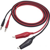 MSL-100 Messleitung Stecker 4 mm 1.00 m Schwarz, Rot 1 St. - Voltcraft