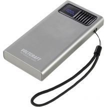Pb PD20WLCD-10000 Powerbank 10000 mAh Fast Charge, usb pd 2.0 LiPo Grau (metallic) Status - Voltcraft