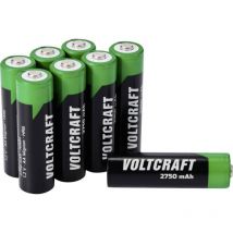 Voltcraft - VC-16044360 Pile rechargeable LR6 (aa) NiMH 2750 mAh 1.2 v 8 pc(s)