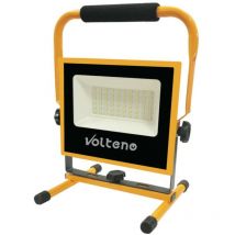 Volteno - Reflector led con Batería Recargable, iluminación portátil y eficiente, ideal para obras y talleres