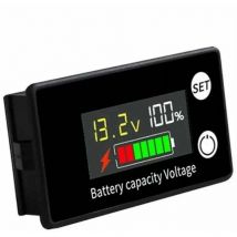 Voltmètre de batterie cc DC 8V-100V indicateur de capacité compteur de puissance batterie au plomb-acide au Lithium 12V 24V 48V pour batterie LCD