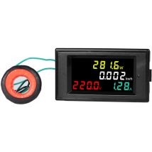 Serbia - Voltmètre Ampèremètre numérique tension.Afficheur lcd ac ampèremètre, 80-300V Voltmètre Affichage 2 en1 Tension Ampérage Gauge